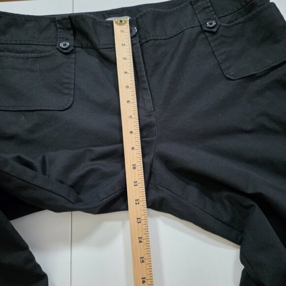 Ann Taylor Pants Womens 18 Black Mid Rise Signature Fit Stretch Office Classic - Picture 6 of 16